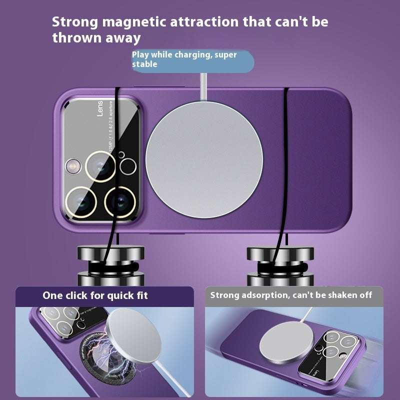 Magnetic Large Window Drop-resistant Phone Case