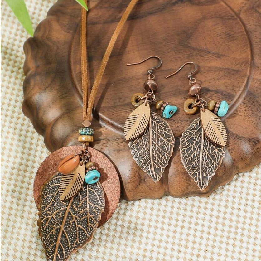 Cross-border Earrings Necklace Bohemian Retro Outfit